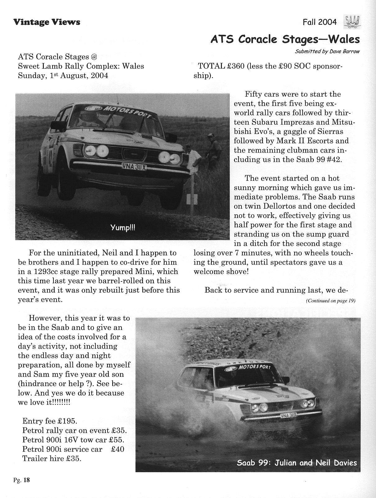representative newsletter page scan