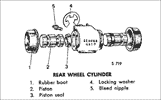 Click here for a large image of the rear wheel cylinder components